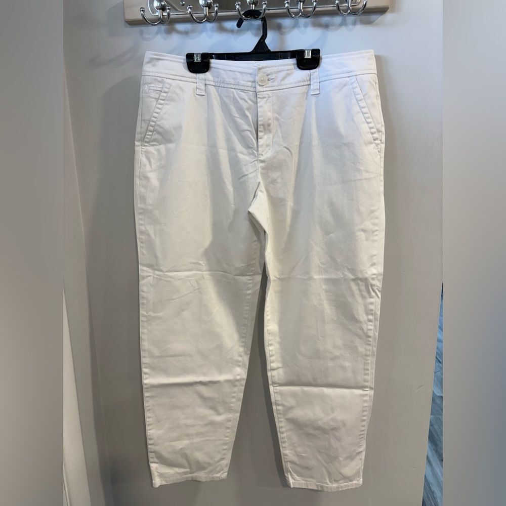 Liz Claiborne Classic White Straight Leg Pants